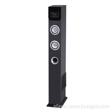 60W 2.1-channel Bluetooth Tower Speaker with USB and SD Card Slot